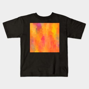 Blood orange abstract Kids T-Shirt